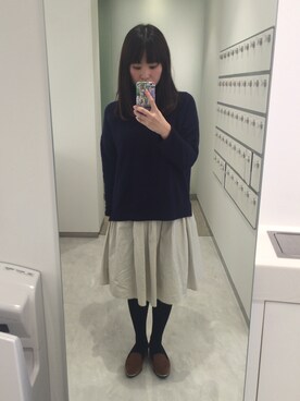 723さん（レディース・155cm）の冬コーディネート