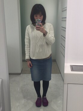 723さん（レディース・155cm）の冬コーディネート