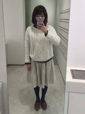 723さん(レディース・155cm)の冬コーディネート