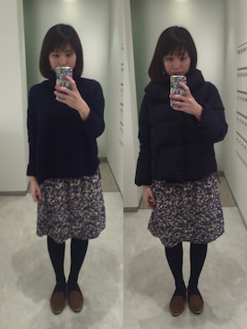 723さん（レディース・155cm）の冬コーディネート