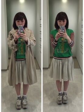 「nota（ノータ）のアイテム」を使った、723さん（レディース・155cm）の春コーディネート