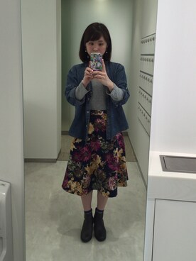 723さん（レディース・155cm）の春コーディネート