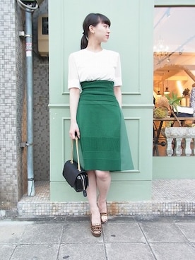 「おめかしコーデ」｜chadstaffさん（レディース・164cm）の春コーディネート