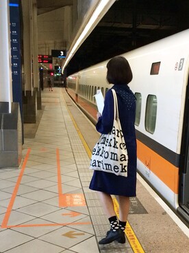 「marimekko（マリメッコ）のアイテム（その他）」を使った、PattyWuさん（レディース・172cm）の春コーディネート