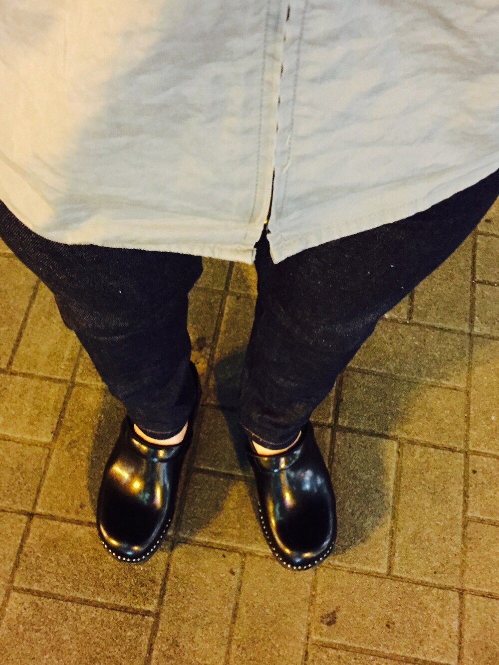 「Jean Paul Gaultierのアイテム（シャツ/ブラウス、ブルー系）」を使った、kodai_nakanoさん（メンズ・168cm）の春コーディネートの1枚目の写真