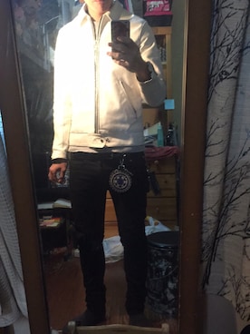 「アイテム（コインケース）」を使った、いながわさん（メンズ・175cm）の秋コーディネート