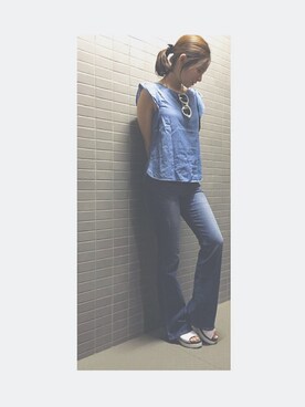 「collection PRIVEE?（コレクションプリヴェ）のアイテム（シューズ）」を使った、mamiさん（レディース・160cm）の夏コーディネート