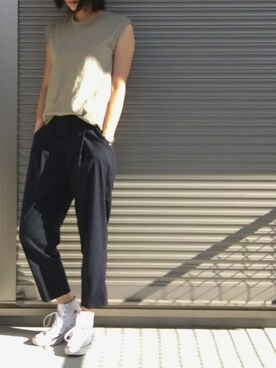 「Aco Design（アコデザイン）のアイテム（トップス）」を使った、snk*さん（レディース・170cm）の秋コーディネート