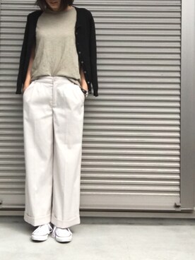 「Aco Design（アコデザイン）のアイテム（トップス）」を使った、snk*さん（レディース・170cm）の秋コーディネート