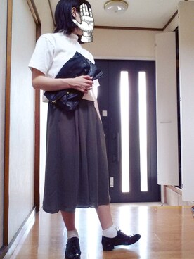 「ハイネックトップス」｜Mami*diet中!!さん（レディース・163cm）の夏コーディネート