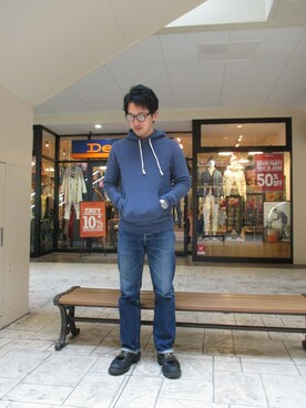 Denime MOP滋賀竜王店さんの（Made in JAPAN denim (middle straight) | メイドインジャパンデニム（ミドルストレート））を使ったコーディネート