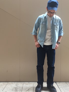 Denime MOP滋賀竜王店さんの（Made in JAPAN denim (middle straight) | メイドインジャパンデニム（ミドルストレート））を使ったコーディネート