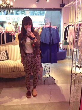 丸山理奈さん（レディース・163cm）の秋コーディネート