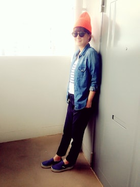 丸山理奈さん（レディース・163cm）の春コーディネート