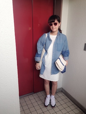 丸山理奈さん（レディース・163cm）の春コーディネート