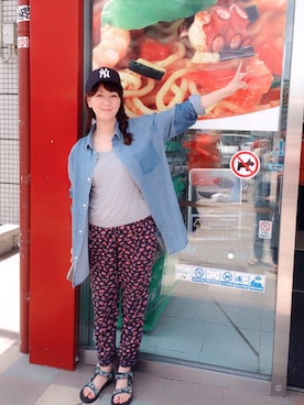 丸山理奈さん（レディース・163cm）の春コーディネート