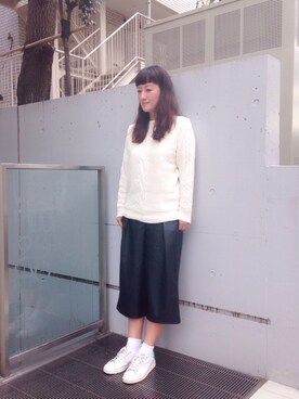 丸山理奈さん（レディース・163cm）の秋コーディネート