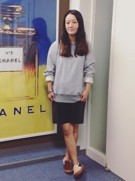 丸山理奈さん（レディース・163cm）の秋コーディネート