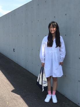 「ARCHI（アーキ）のアイテム（ワンピース/ドレス）」を使った、丸山理奈さん（レディース・163cm）の春コーディネート