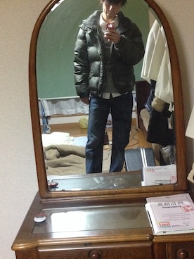 「Abercrombie&Fitch（アバークロンビーアンドフィッチ）のアイテム（その他アウター）」を使った、タロさん（メンズ・178cm）の冬コーディネート