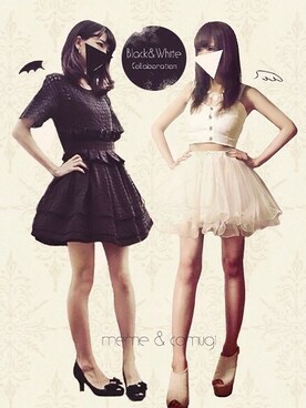 ワンピースを使った 天使と悪魔 のレディース人気ファッションコーディネート Wear