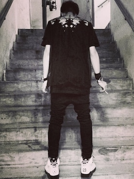 「GIVENCHY（ジバンシイ）のアイテム（ブルゾン）」を使った、F.Gさん（メンズ・168cm）の春コーディネート