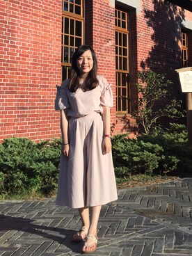 Faye Wangさん(レディース・156cm)の夏コーディネート