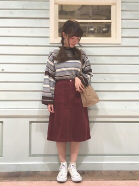 ひらさわいずみさん（レディース・158cm）の秋コーディネート