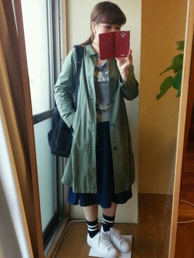 「アイテム（アナログ腕時計、ピンク系）」を使った、yuiさん（レディース・151cm）の秋コーディネート