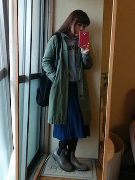 「アイテム（アナログ腕時計、ピンク系）」を使った、yuiさん（レディース・151cm）の秋コーディネート