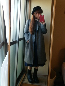 「アイテム（アナログ腕時計、ピンク系）」を使った、yuiさん（レディース・151cm）の秋コーディネート