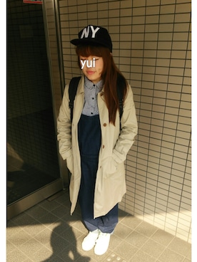 「アイテム（アナログ腕時計、ピンク系）」を使った、yuiさん（レディース・151cm）の春コーディネート