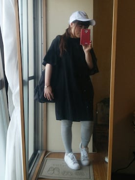 「白キャップ」｜「アイテム（ワンピース/ドレス）」を使った、yuiさん（レディース・151cm）の春コーディネート