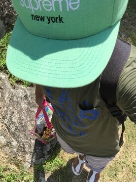 「ドラフトGAP」｜「アイテム（キャップ）」を使った、いさりんさん（メンズ・160cm）の夏コーディネート