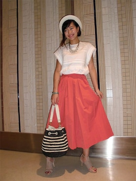 「BABYLONE（バビロン）のアイテム（ショルダーバッグ）」を使った、BABYLONE　新宿店さん（レディース・167cm）の春コーディネート