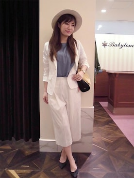 「BABYLONE（バビロン）のアイテム（ショルダーバッグ）」を使った、BABYLONE　新宿店さん（レディース・161cm）の春コーディネート