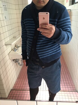 「TOMMY HILFIGER（トミーヒルフィガー）のアイテム（その他アウター）」を使った、Georges St-Pierreさん（メンズ・175cm）の夏コーディネート