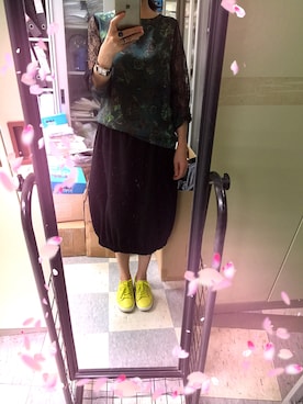 「ECCO（エコー）のアイテム（シューズ）」を使った、AdaChoi1226さん（レディース・162cm）の夏コーディネート