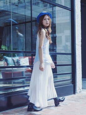「INITIALS（イニシャルズ）のアイテム（ワンピース/ドレス）」を使った、Yuki Loveyさん（レディース・165cm）の夏コーディネート