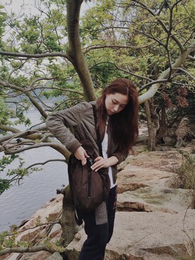 「meeh（ミー）のアイテム」を使った、Yuki Loveyさん（レディース・168cm）の春コーディネート