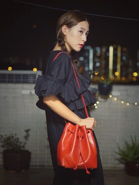 「PEDDER RED（ペダーレッド）のアイテム」を使った、Yuki Loveyさん（レディース・168cm）の秋コーディネート