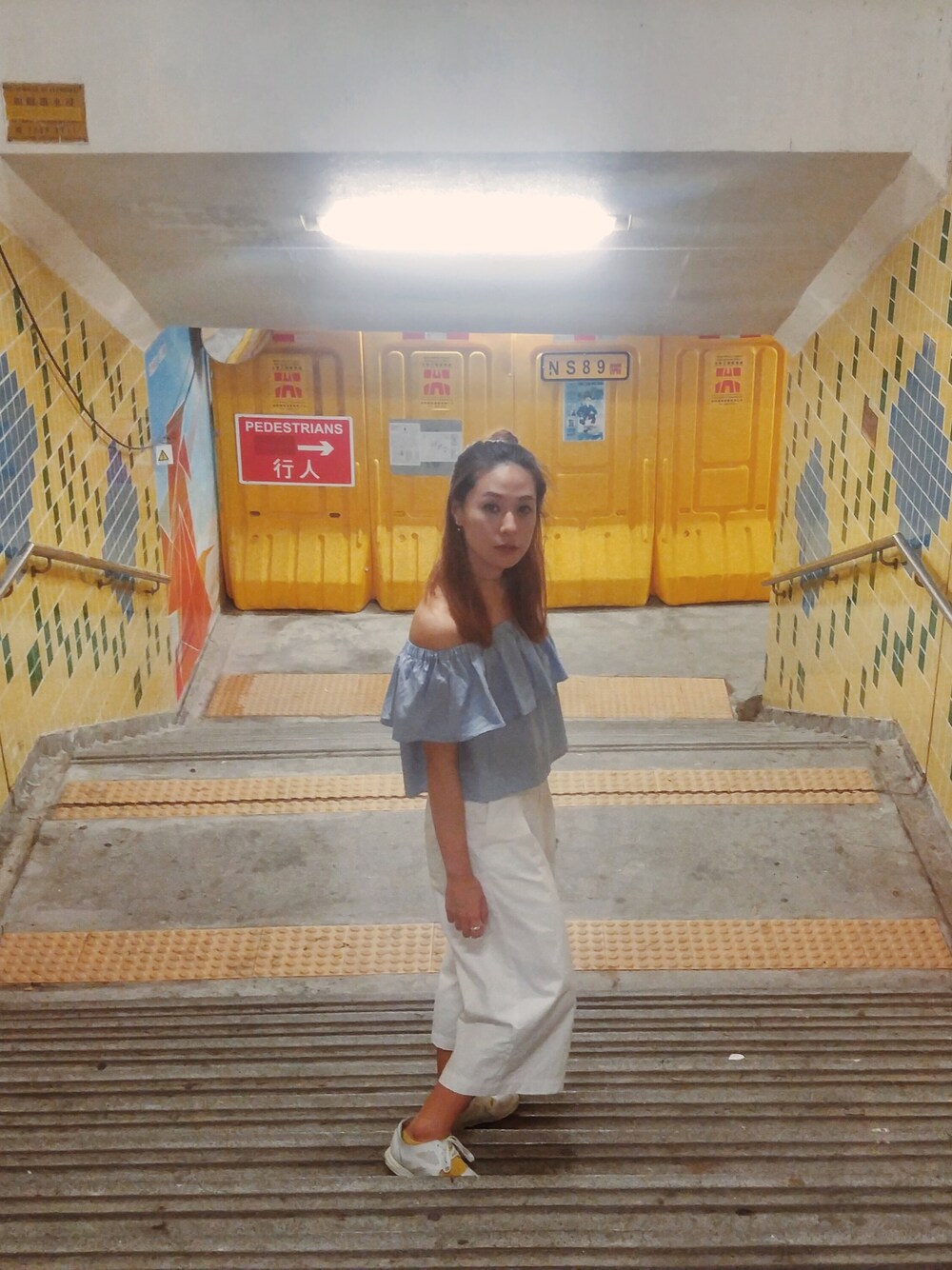「ZaloraxWear、ZALORAxWEARstylesquad、Zalora、summer、blue、white、random」｜「ZALORAのアイテム（トップス、ブルー系）」を使った、Yuki Loveyさん（レディース・168cm）の夏コーディネートの1枚目の写真