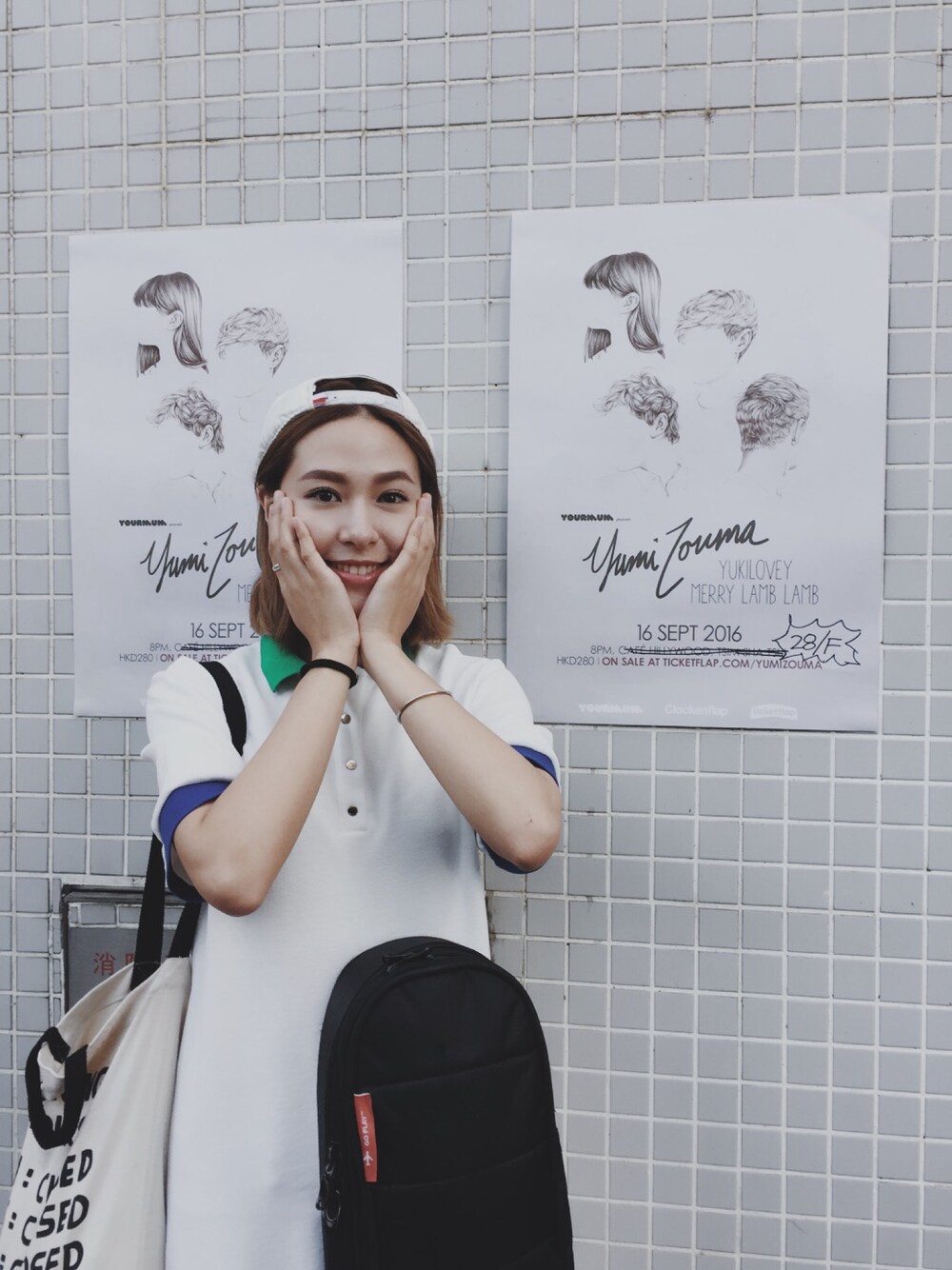 「white、sporty、tennis、summer、boyish、boyish girl」｜「ZALORAのアイテム（ワンピース、ホワイト系）」を使った、Yuki Loveyさん（レディース・168cm）の秋コーディネートの1枚目の写真
