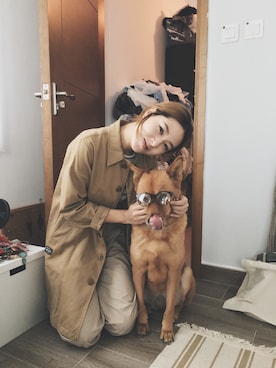 「:CHOCOOLATEのアイテム（ジャケット/アウター）」を使った、Yuki Loveyさん（レディース・168cm）の秋コーディネート