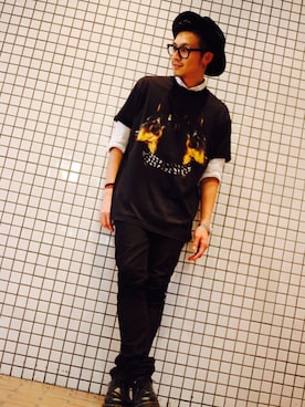 「アイテム（ピアス（片耳用））」を使った、Norihitoさん（メンズ・177cm・30代）の秋コーディネート