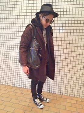 「バレンタインデートスタイル」｜「アイテム（ダウンジャケット/コート）」を使った、Norihitoさん（メンズ・177cm）の冬コーディネート