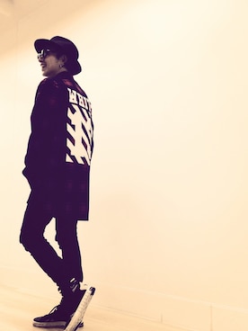 「アイテム（サングラス）」を使った、Norihitoさん（メンズ・177cm）の春コーディネート