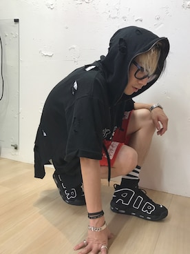 「アイテム（パーカー）」を使った、Norihitoさん（メンズ・177cm）の秋コーディネート