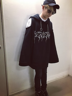 「アイテム（ネックレス）」を使った、Norihitoさん（メンズ・177cm）の秋コーディネート