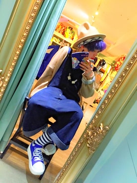 「BellyButton（ベリーボタン）のアイテム」を使った、静流さん（メンズ・174cm）の冬コーディネート